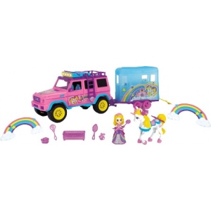 Автотранспорт DICKIE TOYS Дівочий стиль. Єдиноріг з позашляховиком, Н. і св. еф., фігурками і 13 акс. 40см, 3+ (318 7000)