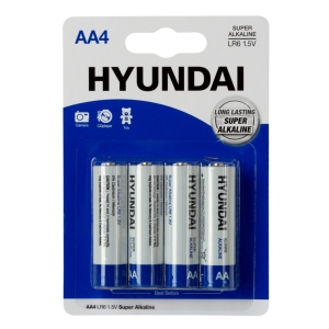 Батарейка тип AA Hyundai LR6 AA BL4 Alkaline (HT7006001)