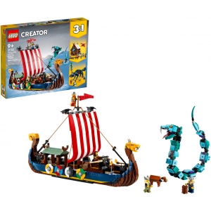 Конструктор LEGO Creator Корабель вікінгів і Мідгардський змій (31132)