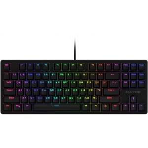 Клавіатура дротова ігрова Hator Rockfall TKL Mecha Green (HTK-620) Black