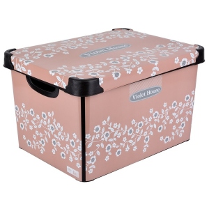 Короб для зберігання VIOLET HOUSE 0648 Powder Flowers з/кр. 20 л