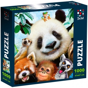 Пазли картонні (8 +) De.tail «Zoo Selfie» (1000 елем.) (DT1000-03)