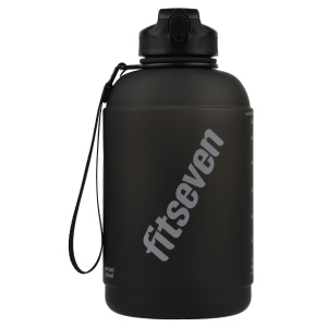 Пляшка для води UZspace 6069 Fitseven The King Frosted 2300 мл чорна