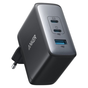 Мережевий зарядний пристрій Anker PowerPort 736 Nano II - 100W 2xUSB-C PD & 1xPIQ GaN Black (A2145G11)