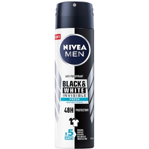 Дезодорант аерозольний NIVEA Men Чорне та Біле Невидимий Fresh 150 мл (4005900379313) фірмовий сайт