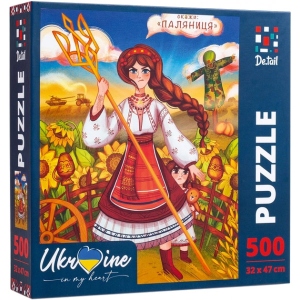 Пазли картонні (8 +) De.tail «Ukrainian girl  with the trident» (DT500-08)