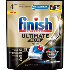 Таблетка для посудомийної машини Finish Ultimate Plus All in 1, 45 шт ціна