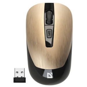 Миша бездротова Defender Wave MM-995 Gold (52994)