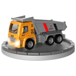 Наземна будівельна техніка DIY TOYS Вантажівка Pull-Back зі світл та звук ефект (CJ-4069546)