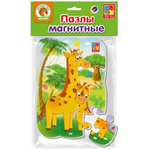 Пазли магнітні (до 2 років) Vladi Toys А5 "Жирафики" (рус) (VT3205-62)