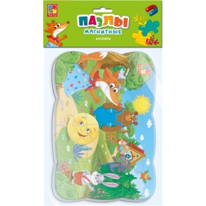 Пазли магнітні (до 2 років) Vladi Toys А5 "Колобок" (рус) (VT3205-66)