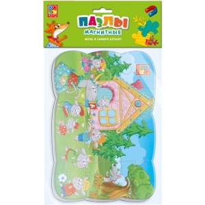 Пазли магнітні (до 2 років) Vladi Toys А5 "Вовк і семеро козенят" (рус) (VT3205-67)