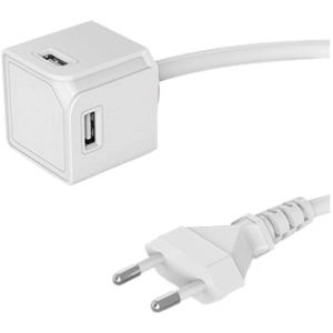 купити Мережевий зарядний пристрій Allocacoc USBcube Extended 1.5m White (10464WT/EUEUMC)