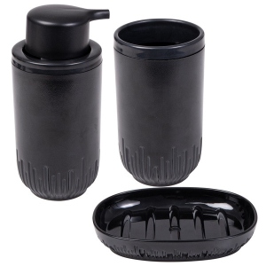 Органайзер для ванної кімнати Herevin Set-Black 3 шт. (162241-012) Київ