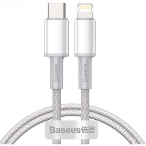 Кабель синхронізації даних Baseus Type-C to Lightning PD 20W 1m White (CATLGD-02)