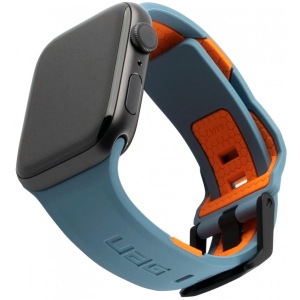 Ремінець для смарт-годинника UAG for Apple Watch 44/42 Civilian, Slate/Orange (19148D115497)