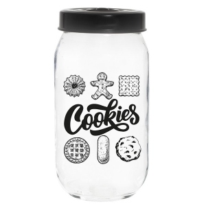 Ємність для сипучих Herevin Jar-Black Cookies 1 л (171541-001)