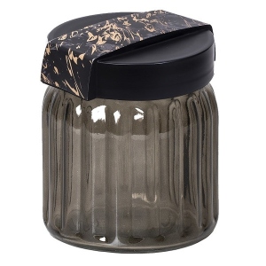 Ємність для сипучих Herevin Embossed Black Marble 1 л (190080-002)