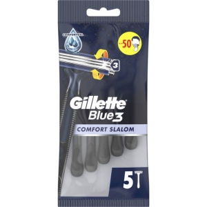 Станок чоловічий одноразовий Gillette BLUE 3 Comfort Slalom 5шт