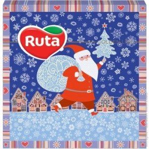 Серветки паперові Ruta декоративні Санта Клаус 33х33 20л 2шар