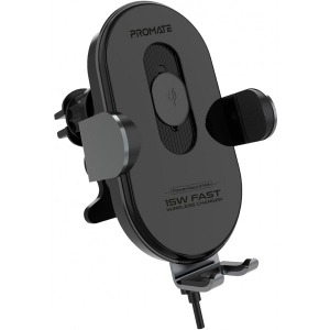 Зарядний пристрій Promate автомобільне Powermount-15w Black