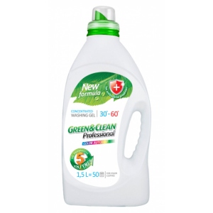 Гель для прання Green&Clean Professional д/кольор.речей 1,5 л., 50 циклів