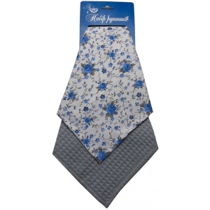 Набір рушників Прованс Blue 33х55см 2шт. (017507)