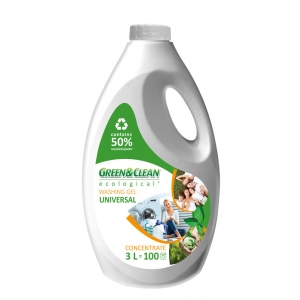 Гель для прання Green&Clean Professional д/кольор.та білих речей 3 л., 100 циклів