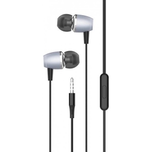 Навушники вкладиші дротові Denmen DR11 3.5 mm Grey