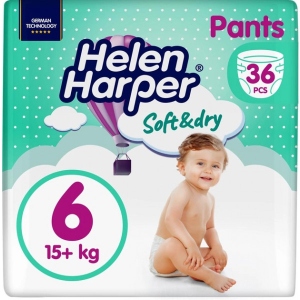 Одноразові підгузки-трусики Helen Harper Soft&Dry Pants 6 (15+кг) 36 шт. XL (5411416061229)