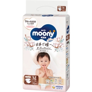 Одноразові підгузки Moony Natural Розмір M (6-11 кг), 46 шт. (4903111241439)