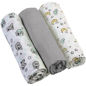 Набір пелюшок BabyOno 3 шт. Gray (348/01)