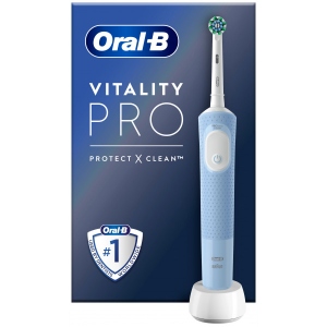 Зубна щітка електрична Oral-B Braun Vitality Pro D103.413.3 Protect X Clean блакитна
