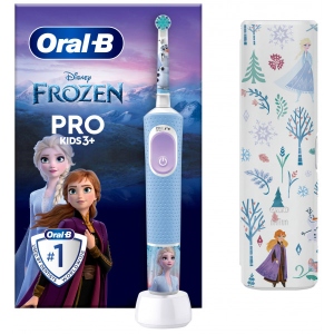 Зубна щітка електрична Oral-B Braun Pro Kids D103.413.2KX Frozen «Крижане серце» + Футляр