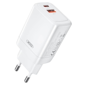 Мережевий зарядний пристрій XO CE16 - 45W PD USB-C & 22.5W QC USB-A (CE16_White)