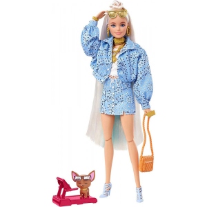 Лялька Barbie Екстра білявка з пучком на розпущеному волоссі (HHN08)