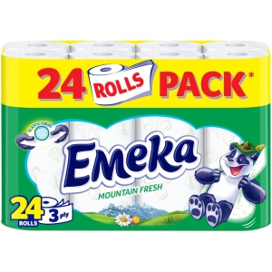 Туалетний папір Emeka MOUNTAIN FRESH 24 шт. (3800024027406) офіційний сайт