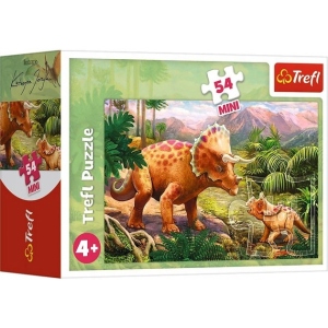 Пазли картонні (3-4 роки) Trefl "Теринозаври" / (54194) (54 ел. міні) (19729)