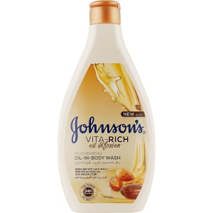 Гель для душа Johnson's Body Care Vita Rich Питательный с маслами Миндаля и Ши 400 мл (3574661543888)