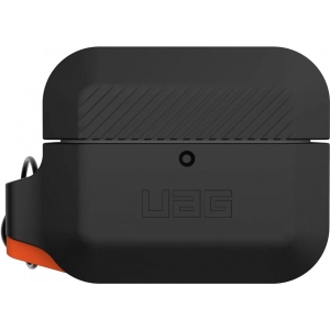 Чохол для навушників UAG for Airpods Pro Silicone Black/Orange (10225K114097)