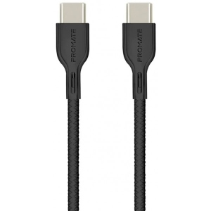 Кабель синхронізації даних Promate USB-C USB-C Powerbeam-cc2 Black
