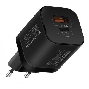 Мережевий зарядний пристрій Promate Powerport-33 Black в каталозі