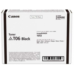 Картридж для лазерних принтерів/БФП Canon для iR1643/1643i/1643iF T06 Cartridge Black (3526C002AA)