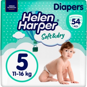 Одноразові підгузки Helen Harper Soft&Dry 5 (11-16кг) 54 шт. Junior  (5411416030768)