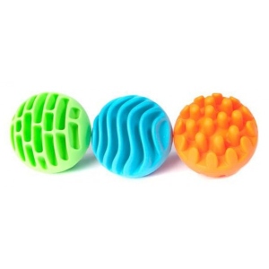 Брязкальце Fat Brain Toys Sensory Rollers Сенсорні кулі 3 шт. (F161ML)