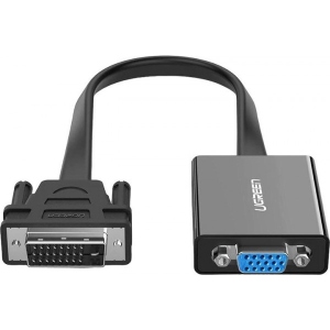 Перехідник UGREEN MM108 DVI(24+1) Male to VGA Female Active Converter Black (40259)