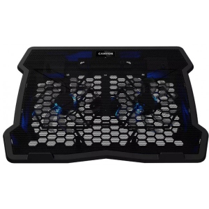 Підставка під ноутбук Canyon NS03 2Fan 2USB LED Black (CNE-HNS03)