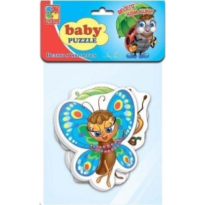 Пазли м'які (до 2 років) Vladi Toys "Веселі комашки" (укр) (VT1106-82)