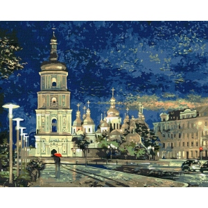 Уцінка - Картина за номерами Ideyka "Софійська пло́ща" 40х50см (KHO3634)