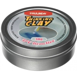 Розумний пластилін Paulinda Thinking Clay с ультрафиолетовым фонариком Синий 30 г (PL-170805)